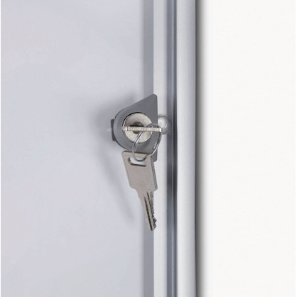 Artikelbild 3 für Showdown® Displays Schaukasten Economy XS silber 1x DIN A4 27,1 x 2,6 x 35,0 cm, 1 St., Artikelnummer 569517