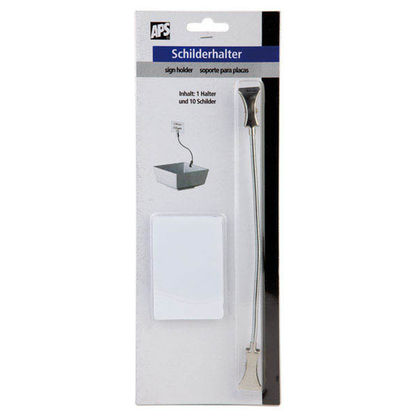 Artikelbild 2 für APS Schildhalter FLEXIBEL silber ohne Fächern 1,6 x 12,0 x 1,0 cm, 1 St., Artikelnummer 198777