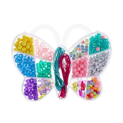 Artikelbild 2 für GLOREX Bastelset Perlen Schmetterling mehrfarbig, Artikelnummer 224236