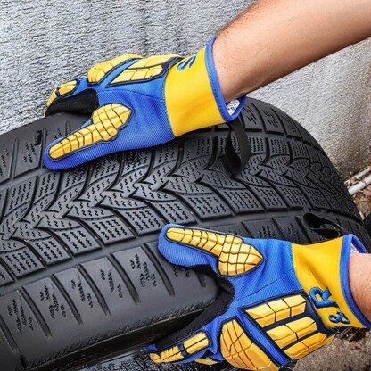 Artikelbild 8 für S&R unisex Arbeitshandschuhe schwarz Größe 10, 1 Paar, Artikelnummer 316907