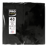 Artikelbild 1 für PROnappe Servietten schwarz 2-lagig 38,0 x 38,0 cm, 40 St., Artikelnummer 634786