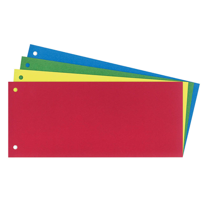 Artikelbild für Wekre Trennstreifen farbsortiert, 180 g/m² Karton 24,0 x 10,5 cm, 25 Blatt, Artikelnummer 630659