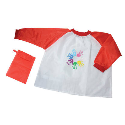 Artikelbild für DONAU unisex Kinder Malschürze rot Einheitsgröße 1 St., Artikelnummer 694016