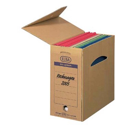 Artikelbild für ELBA Archivboxen tric system braun 16,0 x 34,0 x 32,0 cm, 6 St., Artikelnummer 753699
