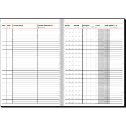 Artikelbild 2 für SIGEL Fahrtenbuch, Pkw mit Kraftstoffverbrauch Formularbuch FA513, 1 St., Artikelnummer 816553