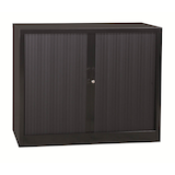 Artikelbild 1 für Gürkan Rollladenschrank schwarz 2 Fachböden 120,0 x 46,0 x 105,0 cm, Artikelnummer 563200