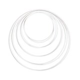 Artikelbild 1 für Rayher Metallringe-Set beschichtet weiß Ø je 2 Stück, 10,0/12,0/15,0/18,0/20,0 cm, 10 St., Artikelnummer 356537