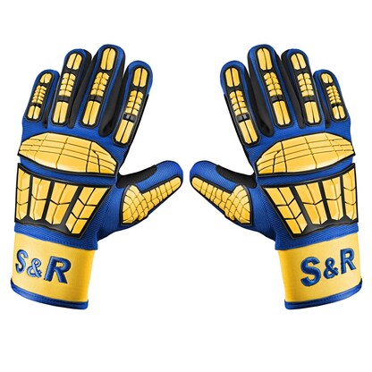 Artikelbild 2 für S&R unisex Arbeitshandschuhe schwarz Größe 10, 1 Paar, Artikelnummer 316907