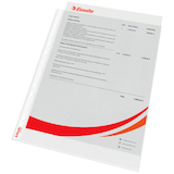 Artikelbild 1 für Esselte Prospekthüllen DIN A4 transparent genarbt 0,07 mm, 100 St., Artikelnummer 864389