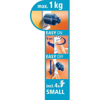 Artikelbild 3 für tesa Powerstrips SMALL Klebestreifen für max. 1,0 kg, 1,4 x 3,3 cm, 14 St., Artikelnummer 333258