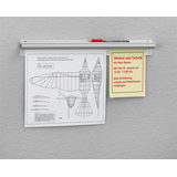 Artikelbild 1 für Catch-ball Infoboard Klemmleiste 50,0 cm silber selbstklebend, Wandmontage, 1 St., Artikelnummer 595454