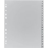 Artikelbild 1 für Exacompta Ordnerregister DIN A4 Vollformat, Überbreite A-Z grau 20-teilig, 1 Satz, Artikelnummer 386411