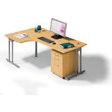 Artikelbild 1 für HAMMERBACHER Prokura Büromöbel-Set buche, Artikelnummer 842013