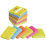 Artikelbild 1 für Post-it® Energetic Collection Haftnotizen 654TFEN farbsortiert, 6 Blöcke, Artikelnummer 679415