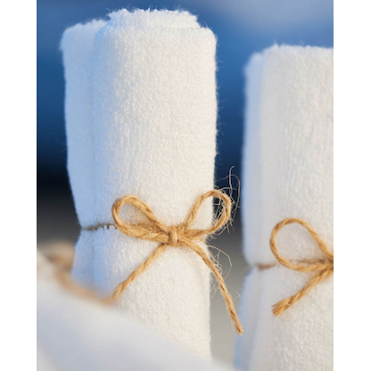 Artikelbild 4 für pandoo Waschlappen Bambus weiß 25,0 x 25,0 cm, 6 St., Artikelnummer 933186