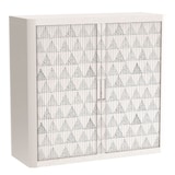 Artikelbild 1 für PAPERFLOW easyOffice Black & White Rollladenschrank 60548 2 Fachböden 110,0 x 41,5 x 104,0 cm, Artikelnummer 209868