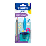 Artikelbild 1 für Pelikan griffix® Starter Bleistift-Set B silber mit Radierer, 1 Set, Artikelnummer 274679