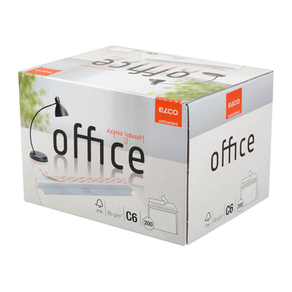 Artikelbild 2 für ELCO Briefumschläge Office DIN C6 ohne Fenster hochweiß haftklebend 200 St., Artikelnummer 359416