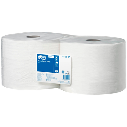 Artikelbild für TORK Putztuchrollen Universal 320 2-lagig hochweiß, 1.500 Blätter, 2 Rollen, Artikelnummer 452821