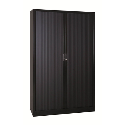 Artikelbild für Gürkan Rollladenschrank schwarz 4 Fachböden 120,0 x 46,0 x 195,0 cm, Artikelnummer 563407