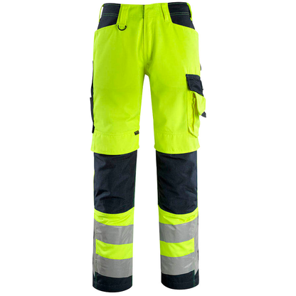 Artikelbild für MASCOT® unisex Warnschutzhose Kendal gelb, schwarzblau Größe 102, Artikelnummer 764030