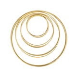 Artikelbild 1 für Rayher Metallringe-Set beschichtet gold Ø je 3 Stück 10,0/15,0/20,0/25,0 cm, 10 St., Artikelnummer 356557