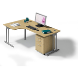 Artikelbild 1 für HAMMERBACHER Prokura Büromöbel-Set eiche, Artikelnummer 639447