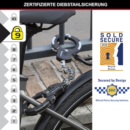 Artikelbild 5 für Master Lock® Fahrradschloss 8290EURDPRO schwarz 55,0 cm, 1 St., Artikelnummer 727311