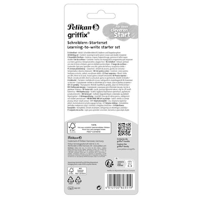 Artikelbild 2 für Pelikan griffix® Starter Bleistift-Set B silber mit Radierer, 1 Set, Artikelnummer 274679