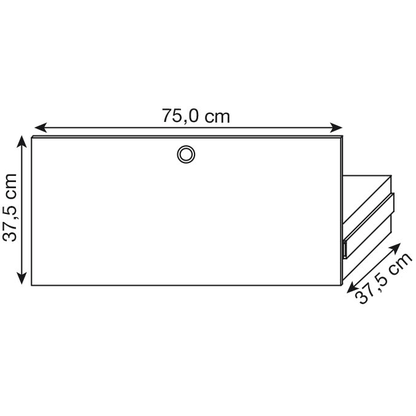 Artikelbild 2 für viasit System4 Schublade weiß 75,0 x 37,5 x 37,5 cm, Artikelnummer 214809