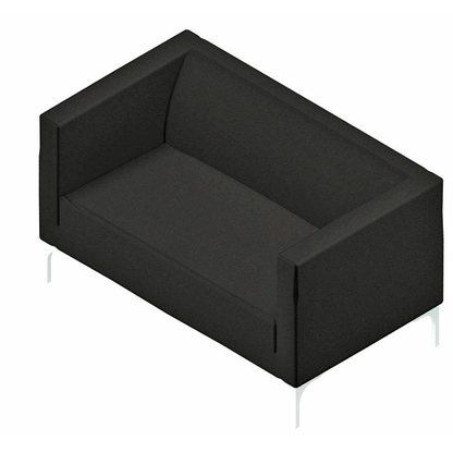 Artikelbild 3 für Quadrifoglio 2-Sitzer Sofa Arte schwarz weiß Stoff 128,0 x 74,0 x 71,0 cm, 1 St., Artikelnummer 462616