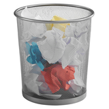 Artikelbild 1 für Zeller Meshline Papierkorb 12,0 l grau, 1 St., Artikelnummer 795815