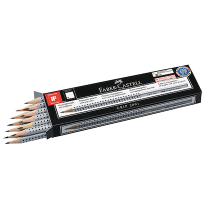Artikelbild 3 für FABER-CASTELL GRIP 2001 Bleistifte HB silber, 12 St., Artikelnummer 779306