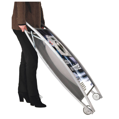 Artikelbild 2 für Kerkmann Kundenstopper Boston silber DIN A1 2 Fächer 72,0 x 70,0 x 115,0 cm, 1 St., Artikelnummer 327809