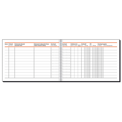 Artikelbild 2 für SIGEL Fahrtenbuch, Pkw mit Kraftstoffverbrauch Formularbuch FA614, 1 St., Artikelnummer 854851