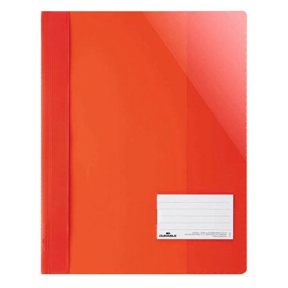 Artikelbild für DURABLE Schnellhefter Kunststoff rot DIN A4 überbreit, 25 St., Artikelnummer 875207