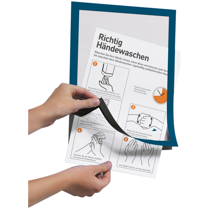 Artikelbild 2 für DURABLE Magnetrahmen DURAFRAME® MAGNETIC A4 blau A4, 5 St., Artikelnummer 613075