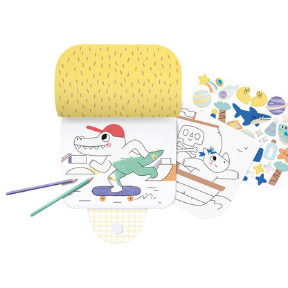 Artikelbild 3 für folia ADVENTURE mit Sticker Malbuch, 1 St., Artikelnummer 692762