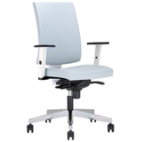 Artikelbild 1 für Nowy Styl Bürostuhl Navigo Stoff grau, Gestell weiß, Artikelnummer 743894