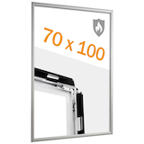 Artikelbild 1 für SPRINTIS Brandschutz-Klapprahmen silber 70,0 x 100,0 cm, 1 St., Artikelnummer 730719