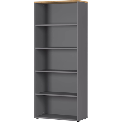 Artikelbild für GERMANIA Aktenregal Agenda Home grafit, grandson-eiche 80,0 x 40,0 x 197,0 cm, 1 St., Artikelnummer 121837