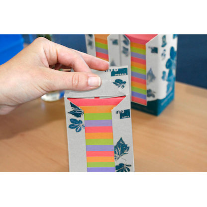 Artikelbild 4 für inFO Recycling Haftnotizen farbsortiert, 16 Blöcke, Artikelnummer 458321