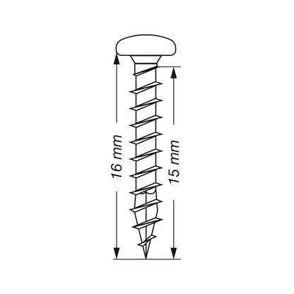 Artikelbild 6 für SPAX® Universalschrauben T20 Halbrundkopf WIROX 0201010450165 4,5 mm x 16 mm, 1.000 St., Artikelnummer 395687