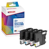 Artikelbild 1 für edding EDD-437 schwarz, cyan, magenta, gelb Druckerpatronen kompatibel zu brother LC-985BK/C/M/Y, 4er-Set, Artikelnummer 284036