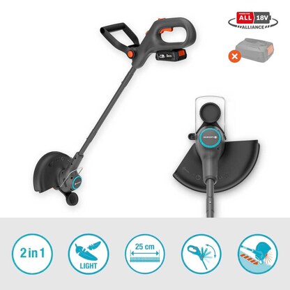 Artikelbild 5 für GARDENA EasyTrim 25/18V Solo Akku-Rasentrimmer 18,0 V, ohne Akku, Artikelnummer 753859