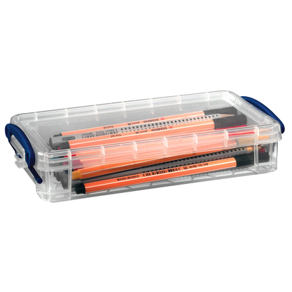 Artikelbild für Really Useful Box Aufbewahrungsbox 0,55 l transparent 22,0 x 10,0 x 4,0 cm, 1 St., Artikelnummer 253799