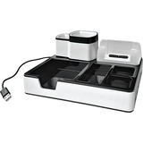 Artikelbild 1 für MONOLITH Schreibtisch-Organizer weiß Kunststoff 4 Fächer 21,7 x 18,7 x 9,6 cm, Artikelnummer 486193