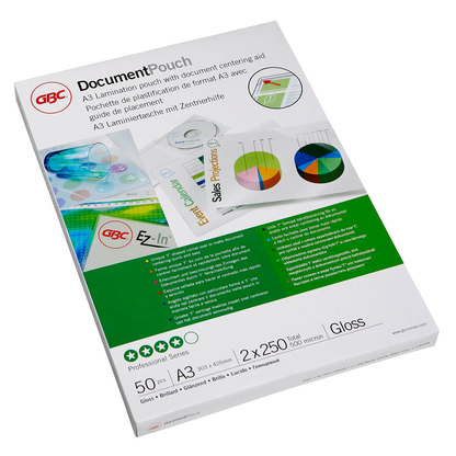 Artikelbild 8 für GBC Laminierfolien glänzend für A3 250 micron, 50 St., Artikelnummer 492183