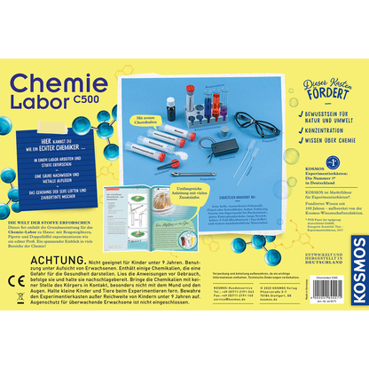 Artikelbild 4 für KOSMOS Experimentierkasten Chemielabor C500 mehrfarbig, Artikelnummer 820751