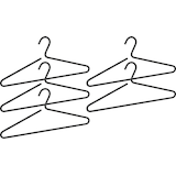 Artikelbild 1 für WENKO Kleiderbügel Lux schwarz, 5 St., Artikelnummer 810974